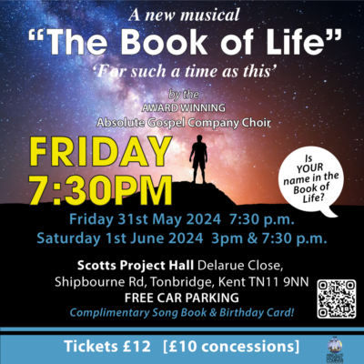 FRIDAY 7:30PM - The Book of Life Musical by the Absolute Gospel Company