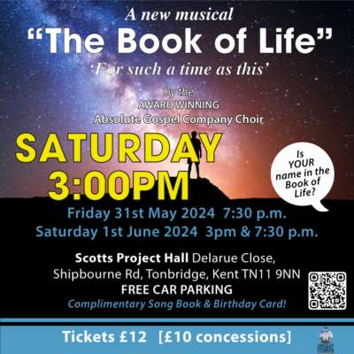 SATURDAY 3:00PM - The Book of Life Musical by the Absolute Gospel Company
